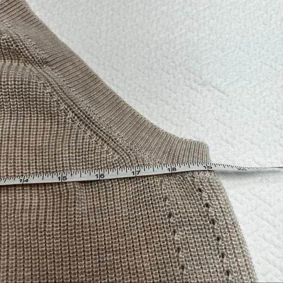 ♥️SOLD♥️𝅺Gentle Fawn Jasper Halter Neck Ribbed Strappy Crochet Top Cream Size L - Picture 7 of 10